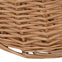 Houtmand met handvatten 78x54x34 cm natuurlijk wilgenhout - thumbnail