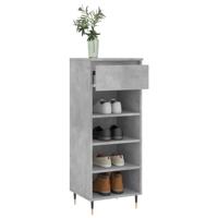 VidaXL Schoenenkast 40x36x105 cm bewerkt hout betongrijs - thumbnail