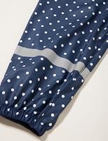 Playshoes regenbroek verstelbaar Stippen Blauw-140 - thumbnail