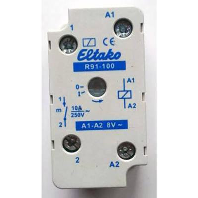 Eltako R91-100-8VAC Schakelrelais Nominale spanning: 8 V Schakelstroom (max.): 8 A 1x NO 1 stuk(s) Eltako R91-100-8VAC Schakelrelais Nominale spanning: 8 V Schakelstroom (max.): 8 A 1x NO 1 stuk(s)