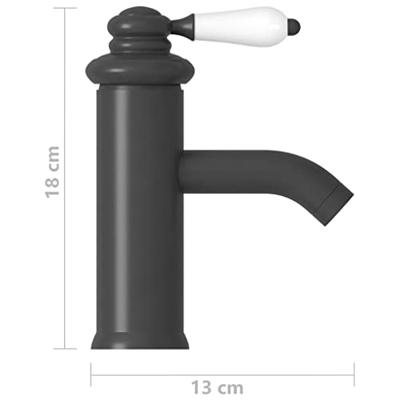 VidaXL Wastafelkraan 130x180 mm grijs