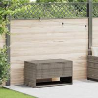 Opbergbox voor buiten 100x55x55,5 cm poly rattan grijs - thumbnail