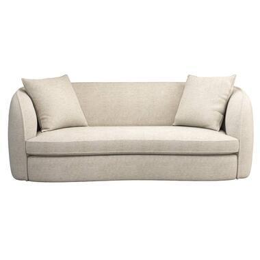 Bank Enzio 3,5-zits - stof Wandy - champagne