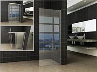 Side zijwand voor Puerta en Slide nisdeur 1400 x 2000 x 8 mm nano helder glas/chroom - thumbnail
