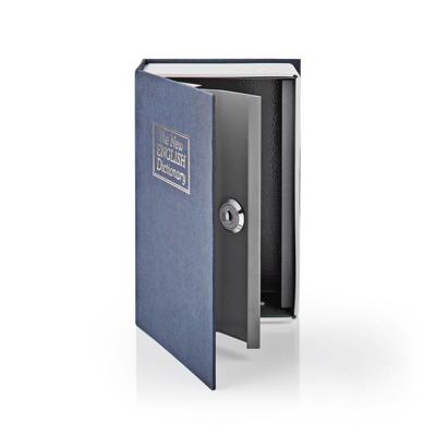 Nedis BOOKSEDS01BU Kluis Boekenkluis Sleutelslot Binnenshuis Klein Binnenvolume: 0.86 L 2 Sleutels Inbegrepen Blauw/zilver