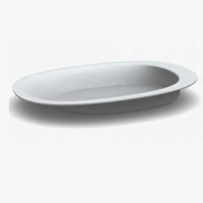 Henro bord | Ovaal bord met opstaande rand | Afmeting 28 x 20 cm | Met anti-slip dopjes | Aangepaste borden | PR65553 Henro bord | Ovaal bord met opstaande rand | Afmeting 28 x 20 cm | Met anti-slip dopjes | Aangepaste borden | PR65553