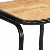 Barkrukken 4 st 46x35,5x80 cm massief hout ruw mangohout - thumbnail