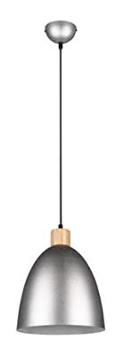 Trio HanglampJagger RVS met houtbruin - R30681067