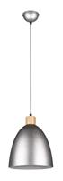 Trio HanglampJagger RVS met houtbruin - R30681067 - thumbnail