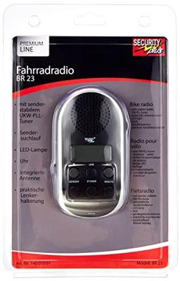 SECURITY Plus fietsradio "br23" bike radio br23 black/silver