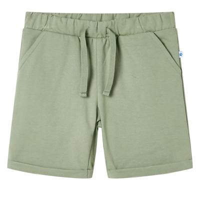 Kindershorts met trekkoord 140 lichtkaki