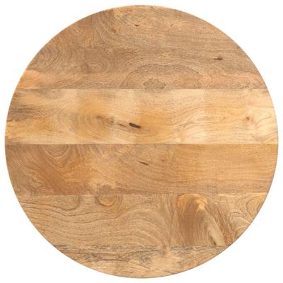 Tafelblad rond 40x2,5 cm massief ruw mangohout