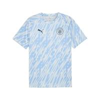 PUMA Manchester City Pre-Match Trainingsshirt 2025-2026 Lichtblauw Wit Donkerblauw - thumbnail