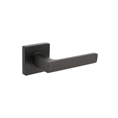 Intersteel Deurklink Hera op vierkante rozet antraciet grijs