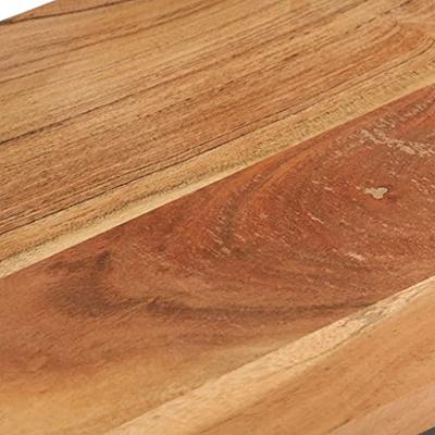 VidaXL Bijzettafels 2 st 31,5x24,5x64,5 cm massief acaciahout
