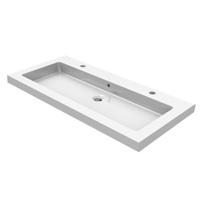 Wiesbaden keramische meubelwastafel 100x46 2 kr.gaten - thumbnail