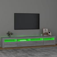 Tv-meubel met LED-verlichting 240x35x40 cm grijs sonoma eiken - thumbnail