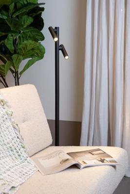 Lucide ANTRIM - Oplaadbare Leeslamp Binnen/Buiten - Accu/Batterij - LED Dimb. - 2x2,2W 2700K - IP54 - Met draadloos oplaadstation - Zwart Lucide ANTRIM - Oplaadbare Leeslamp Binnen/Buiten - Accu/Batterij - LED Dimb. - 2x2,2W 2700K - IP54 - Met draadloos oplaadstation - Zwart