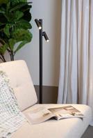 Lucide ANTRIM - Oplaadbare Leeslamp Binnen/Buiten - Accu/Batterij - LED Dimb. - 2x2,2W 2700K - IP54 - Met draadloos oplaadstation - Zwart - thumbnail