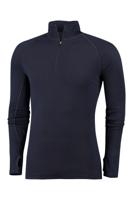 Rough Zip-Neck Thermo Control Longsleeve Men | Dark navy | S - thumbnail
