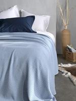 Heckett & Lane Heckett & Lane Wafel Plaid 180x260 Ice Blue - thumbnail