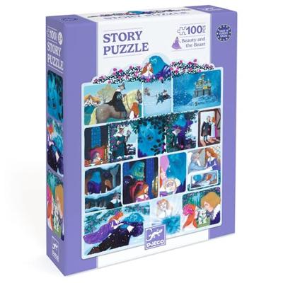 Puzzel Beauty en het Beest 100st - DJECO meerkleurig Puzzel Beauty en het Beest 100st - DJECO meerkleurig