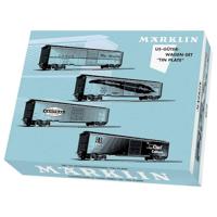 Märklin 45712 H0 set van 4 US-Box-Car, MHI - thumbnail
