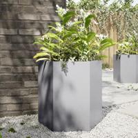 VidaXL Plantenbak zeshoek 46x40x45 cm gegalvaniseerd staal - thumbnail