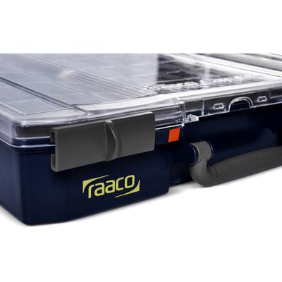 raaco CarryLite 80 5x10-0/DLU Assortimentskoffer (l x b x h) 330 x 413 x 81 mm Aantal vakken: 0 Inhoud 1 stuk(s) - thumbnail