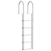 VidaXL 5-treden haventrap zilver 45 ×11,5 ×190 cm aluminium - thumbnail