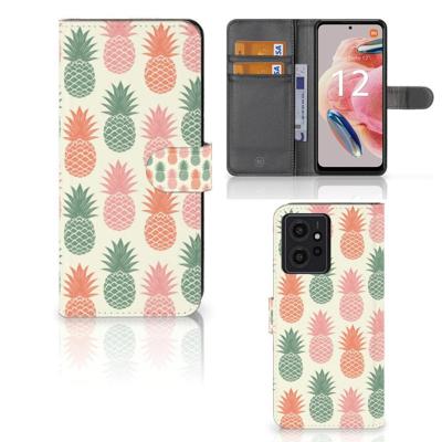 Xiaomi Redmi Note 12 4G | Book Cover | Ananas | Portemonnee hoesje