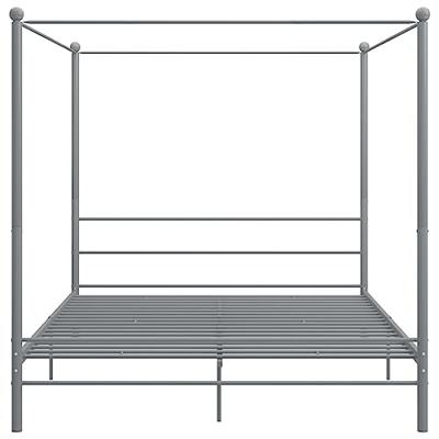 Hemelbedframe metaal grijs 180x200 cm