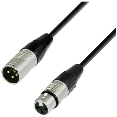 Adam Hall 4 STAR DMF 0300 XLR Verbindingskabel [1x XLR-stekker 3-polig - 1x XLR-bus 3-polig] 3 m Zwart