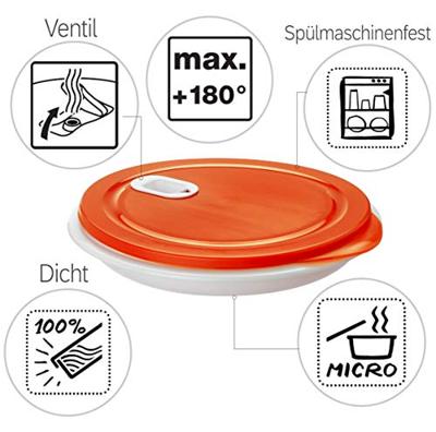 Rotho Micro Clever Magnetronbord 1.2L 26x4.8 cm Papaya Rood/Wit