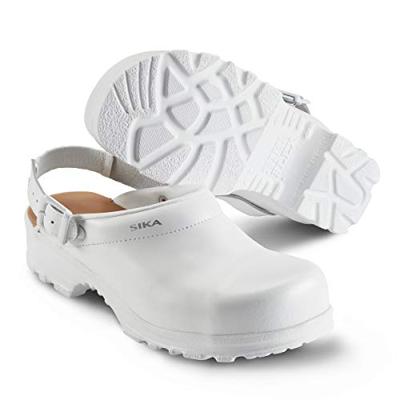 SIKA 8985 Flex LBS Klomp Open Hak met Strap SB Wit - Maat 37 - 16.089.017.37