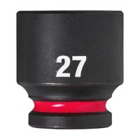 Milwaukee Accessoires shockwave krachtdop 1/2" kort 27 mm | 1 stuk - 4932480321 - thumbnail