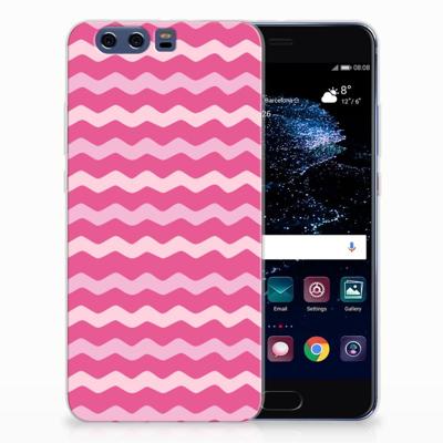Huawei P10 Plus | TPU bumper | Waves Pink
