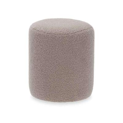 Poef Gift Decor Bruin Stof Hout MDF