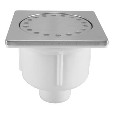 Wiesbaden doucheplug 10x10 onderuitlaat RVS