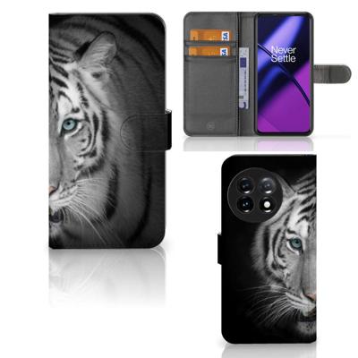 OnePlus 11 | Telefoonhoesje | Met pasjeshouder | Tijger OnePlus 11 | Telefoonhoesje | Met pasjeshouder | Tijger