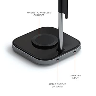 Satechi 2-in-1 Headphones stand/wireless charger - Space Gray Satechi 2-in-1 Headphones stand/wireless charger - Space Gray