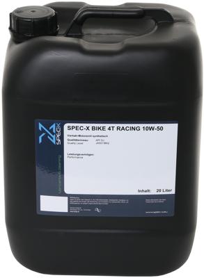 SPEC-X motorolie "bike 4t racing" motor oil 4t 10w-50 raci 20l bike