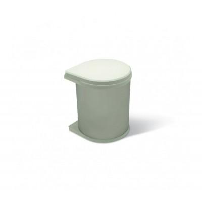 Hailo Mono afvalemmer rvs/zwart