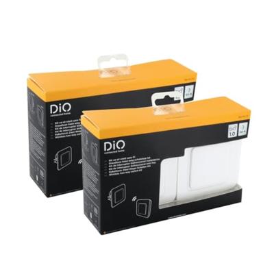 Set van 2 draadloze tweewegschakelaarsets - DIO CONNECTED HOME - DiO 1.0 - Wit