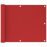 VidaXL Balkonscherm 75x300 cm hdpe rood - thumbnail