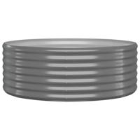 Plantenbak 100x100x36 cm gepoedercoat staal grijs - thumbnail