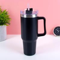 XXL Thermosbeker (1,2 Liter) - Zwart - thumbnail
