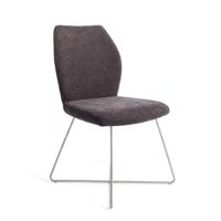 Jesper Home Eetkamerstoel 'Ikata' Cross Steel, kleur Almost Black - thumbnail