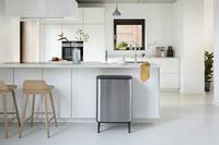 Brabantia Bo touch bin hi 2x30 liter matt steel fingerprint proof - thumbnail