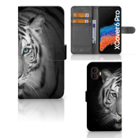 Samsung Galaxy Xcover 6 Pro | Telefoonhoesje | Met pasjeshouder | Tijger - thumbnail